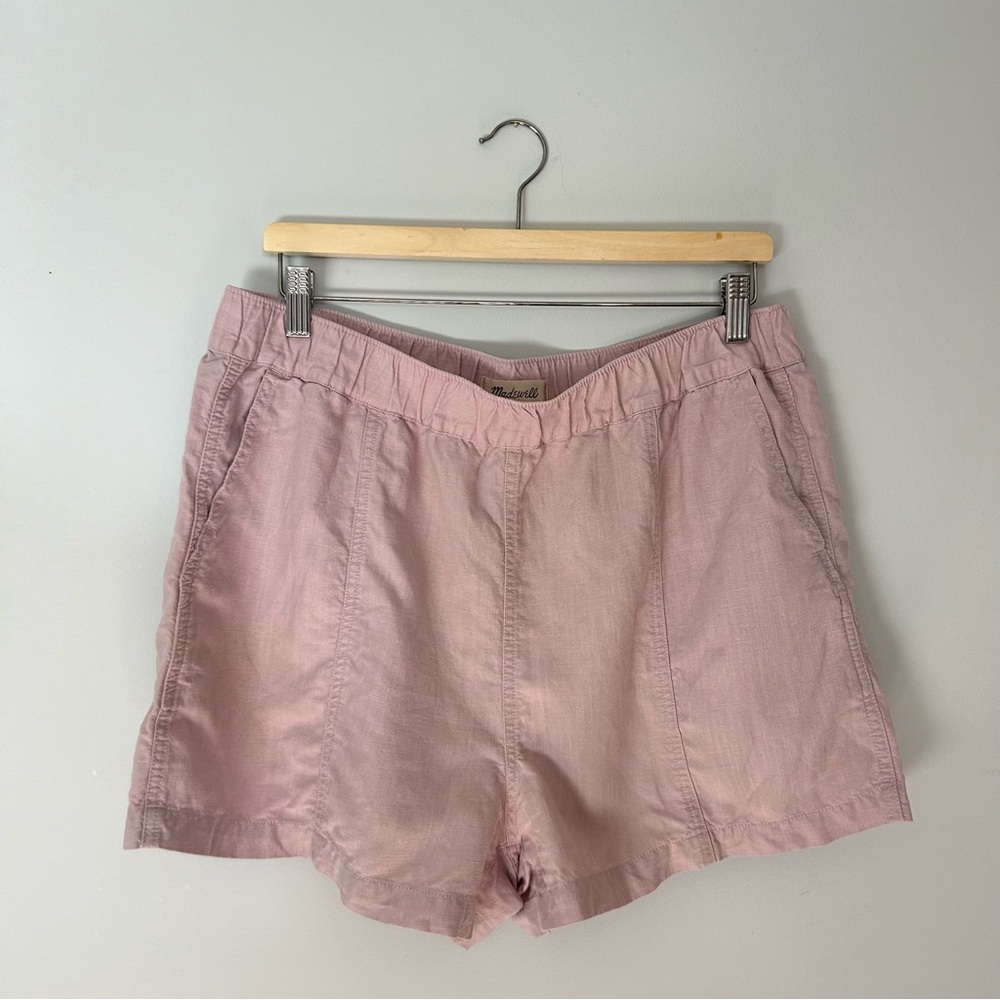 Madewell Linen-Blend Easy Pull-On Shorts Large